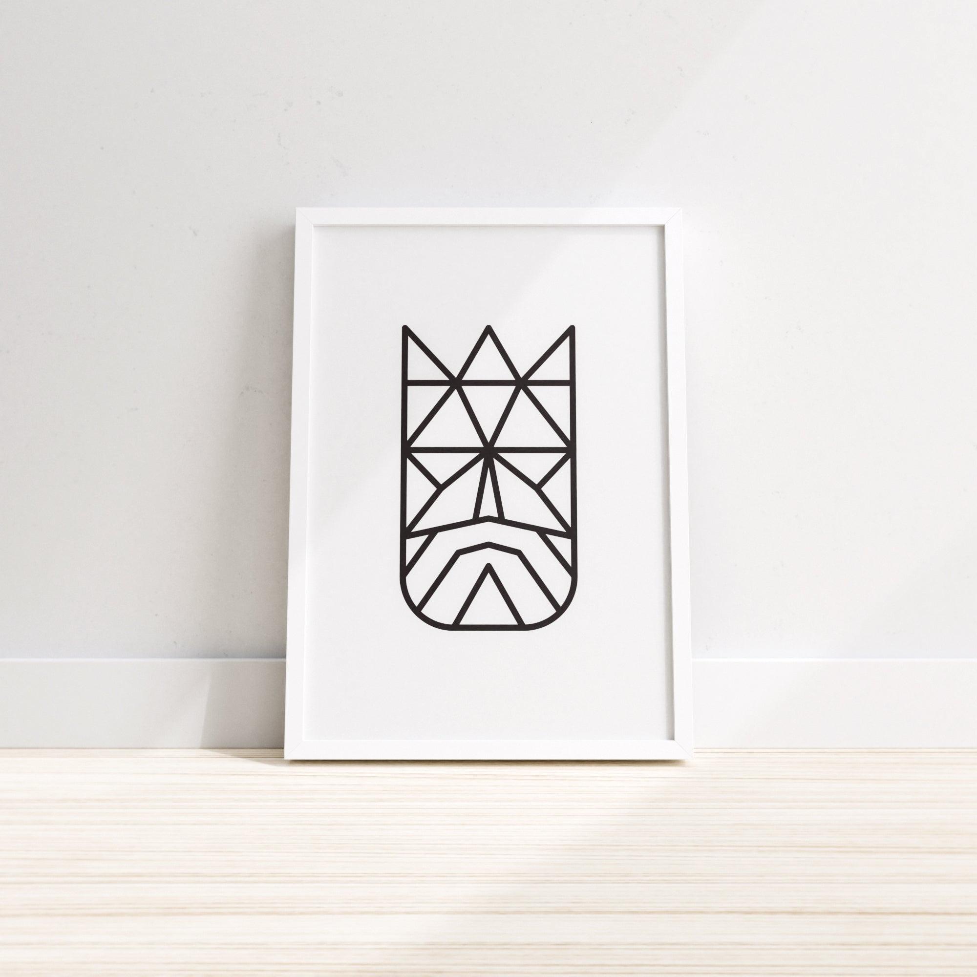 Minimalistisk Vægdekoration - King