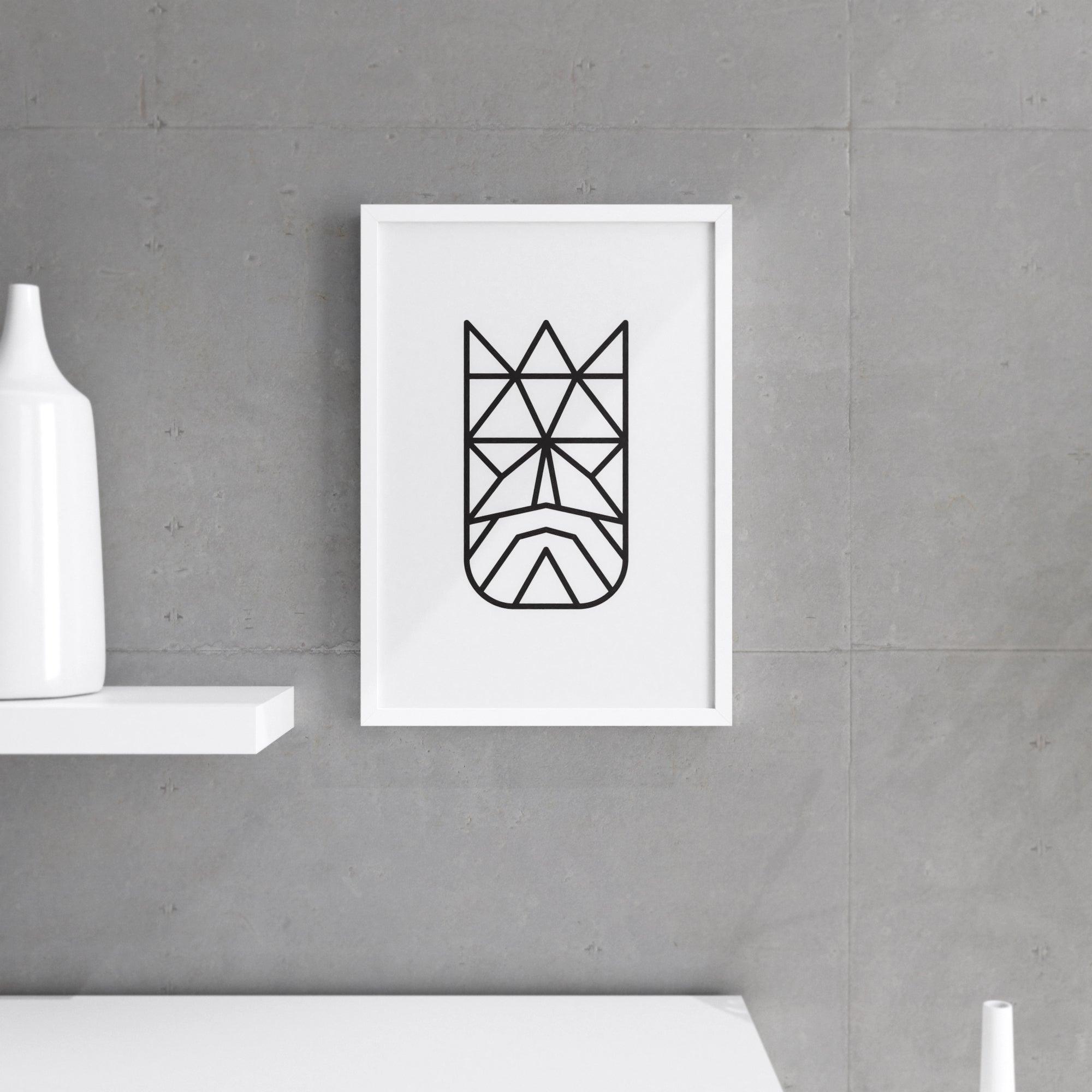 Minimalistisk Vægdekoration - King