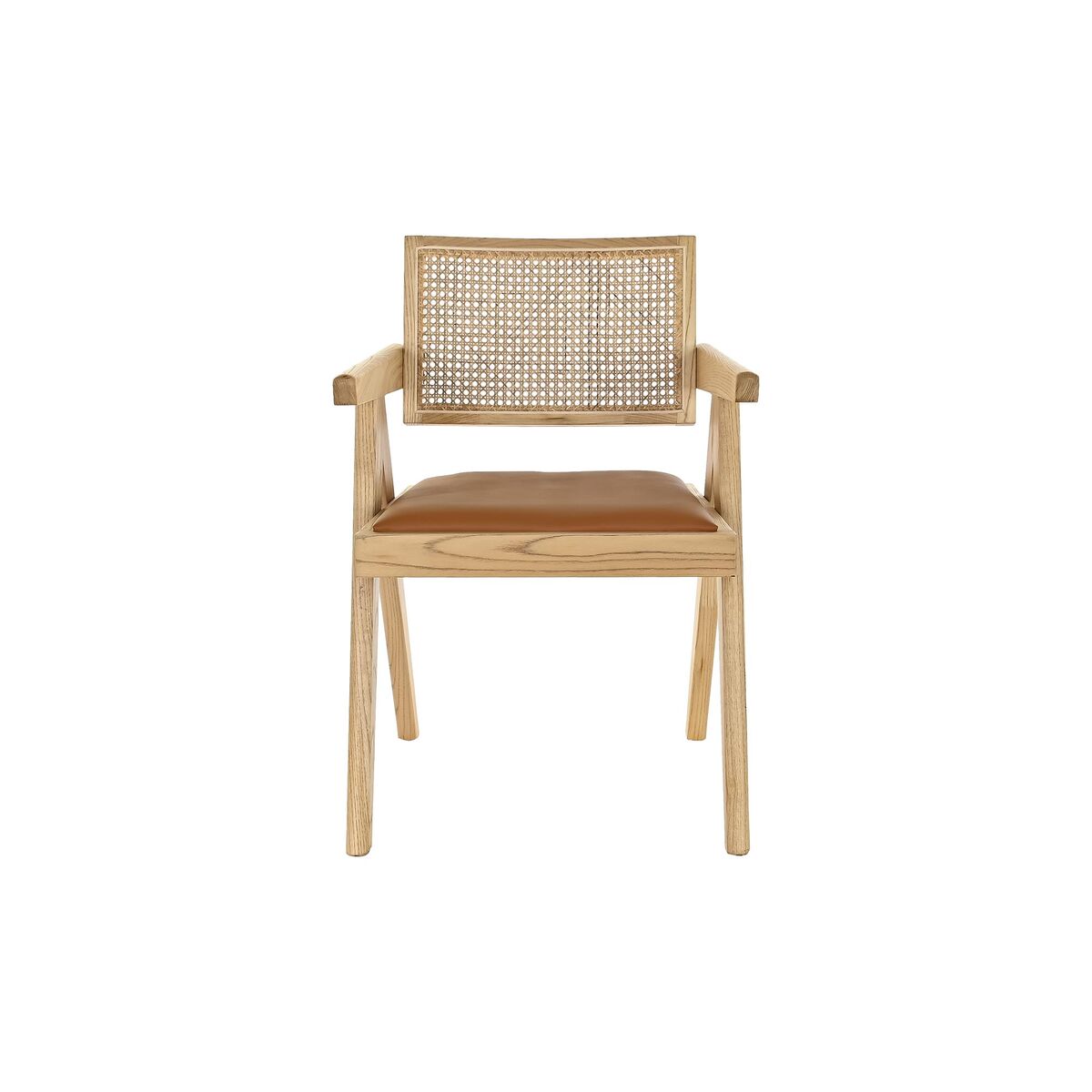 Træstol med Armlæn - DKD Home Decor