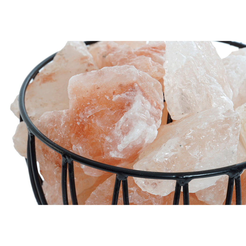 Lysende Sten i Metalskål - DKD Home Decor