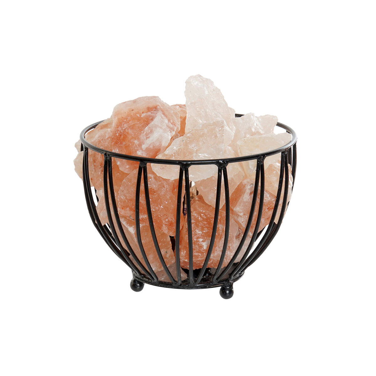 Lysende Sten i Metalskål - DKD Home Decor