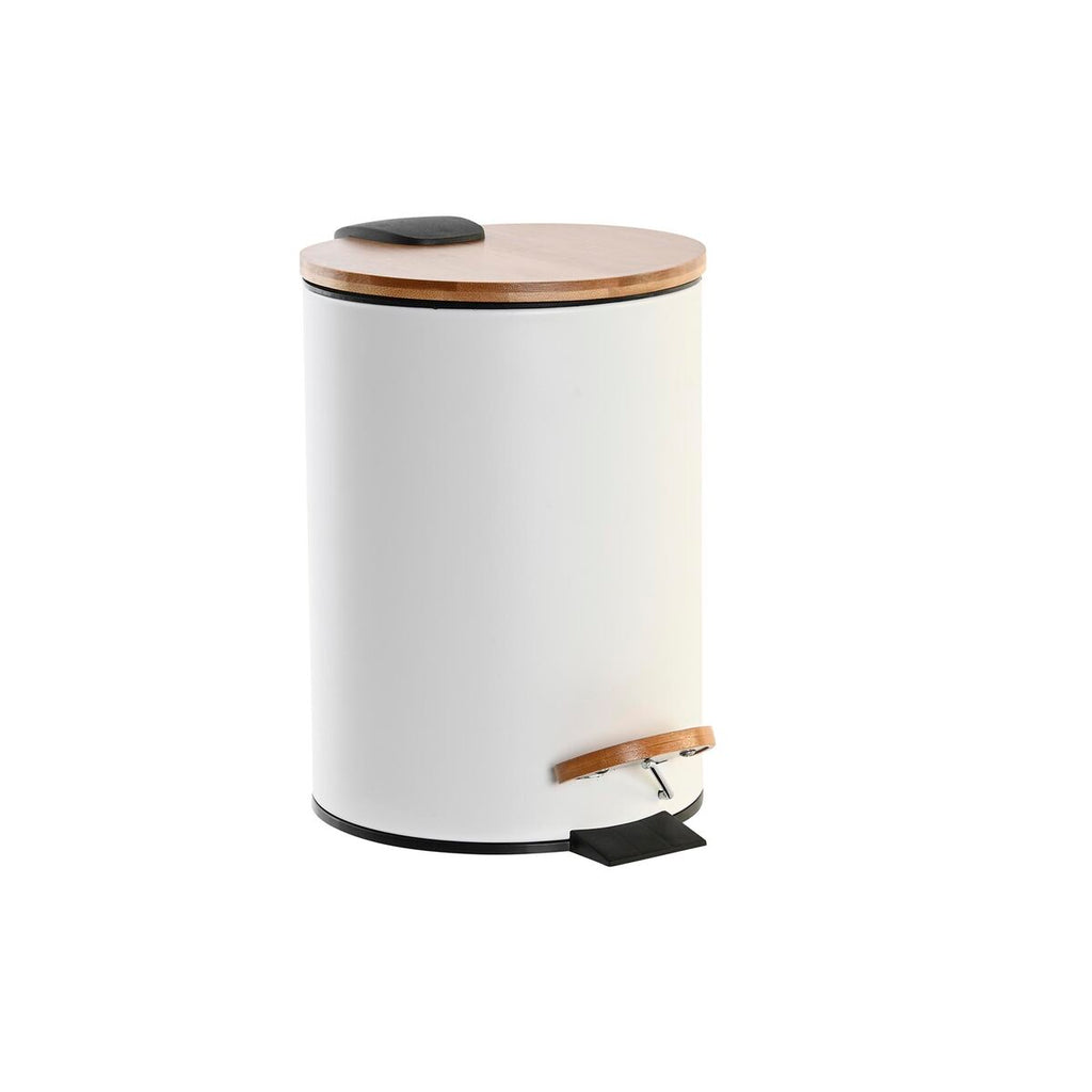 Skraldespand af Bambus og Metal - DKD Home Decor